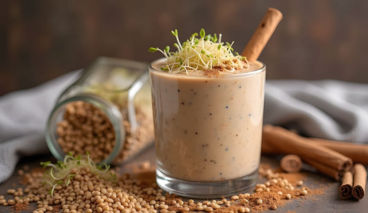 Creamy Cinnamon Lentil Sprout Smoothie