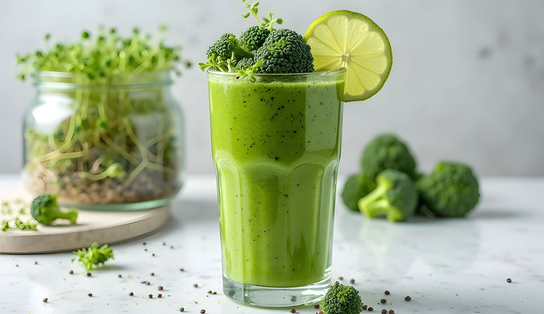 Green Broccoli Sprout Smoothie