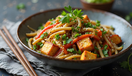 Mung Bean and Tofu Stir-Fry