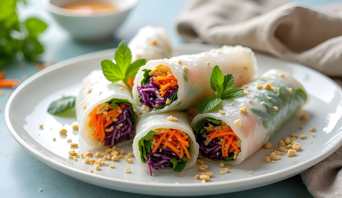 Mung Bean Sprout Spring Rolls