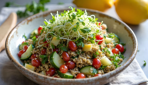 Radish Sprout Tabbouleh