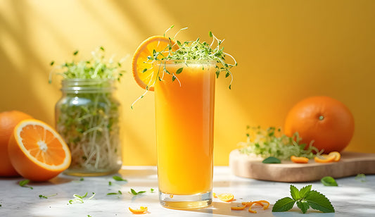 Radish Sprout and Mango Smoothie