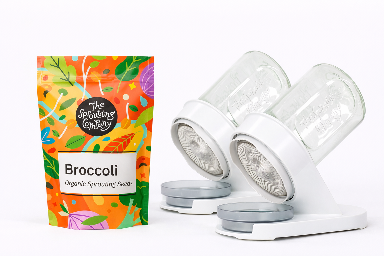 Organic broccoli seeds with dual sprouter