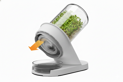 Sprouter with airflow ventilation system diagram